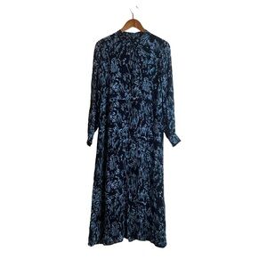 Whistles patterned long sleeve maxi dress. Size 8